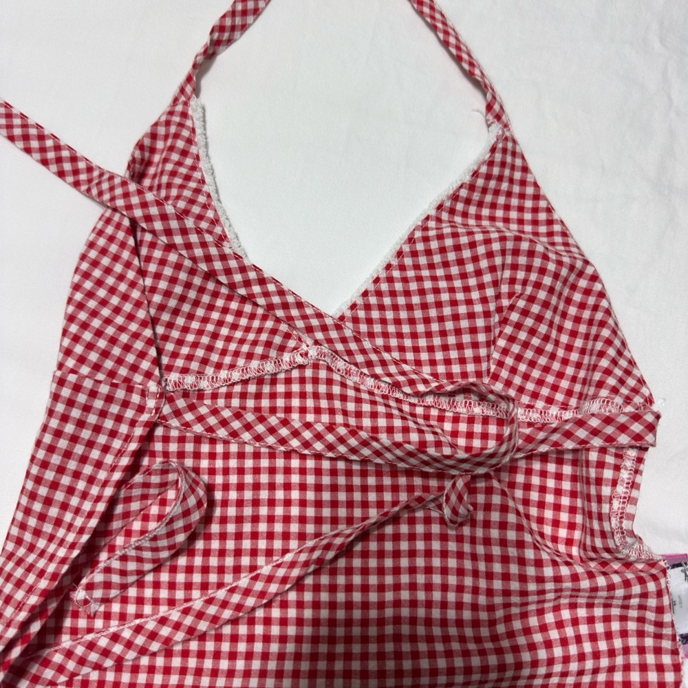 Edikted Gingham Backless Halter Top - image 5